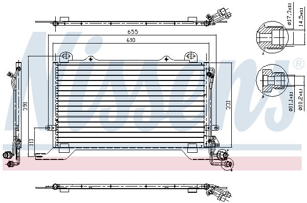 Nissens 94567 Радіатор кондиціонера