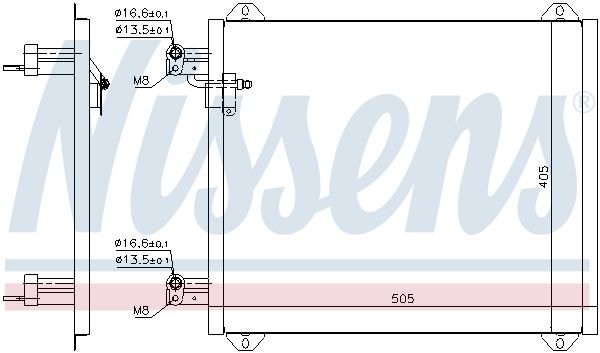Nissens 94584 Радіатор кондиціонера First Fit