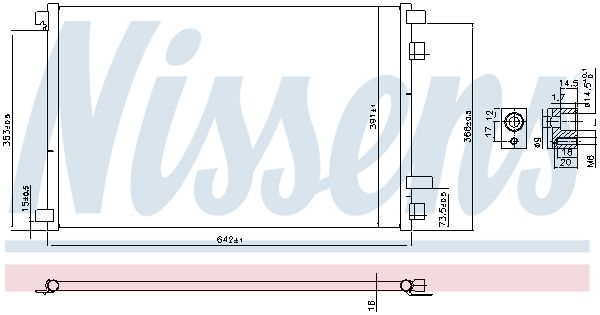 Nissens 94626 Радіатор кондиціонера First Fit