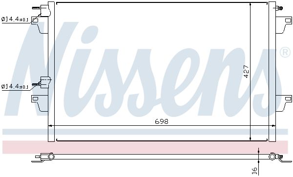 Nissens 94627 Радіатор кондиціонера First Fit