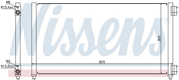 Nissens 94633 Радіатор кондиціонера First Fit