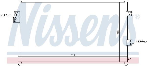 Nissens 94634 Радіатор кондиціонера
