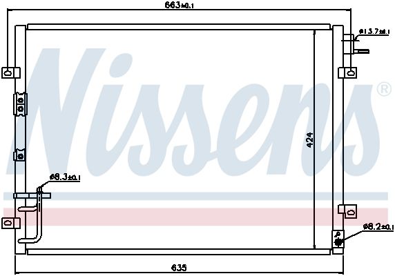 Nissens 94636 Радіатор кондиціонера