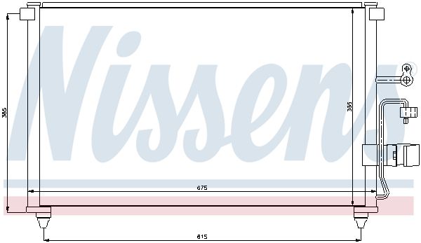 Nissens 94639 Конденсатор, система кондиціонування повітря
