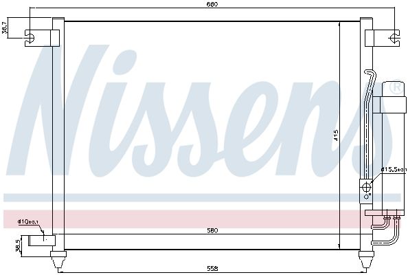 Nissens 94641 Радіатор кондиціонера First Fit