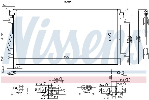 Nissens 94660 Конденсатор, система кондиціонування повітря