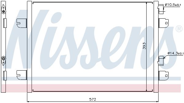 Nissens 94673 Радіатор кондиціонера First Fit