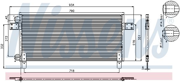 Nissens 94681 Радіатор кондиціонера First Fit
