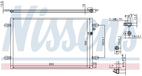 Nissens 94695 Радіатор кондиціонера First Fit