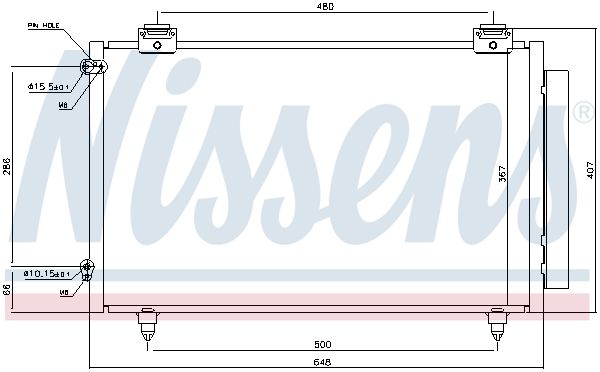 Nissens 94719 Радіатор кондиціонера First Fit