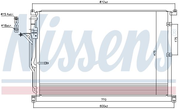 Nissens 94724 Радіатор кондиціонера First Fit