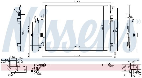 Nissens 94726 Радіатор кондиціонера