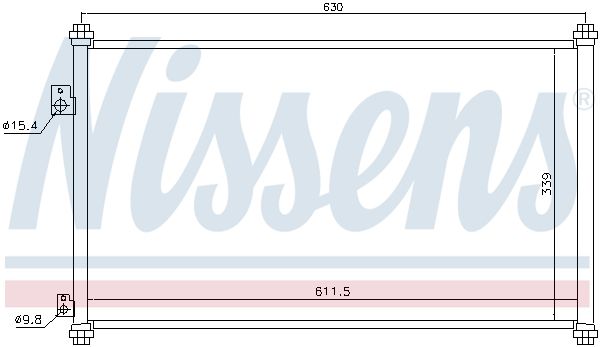 Nissens 94733 Радіатор кондиціонера