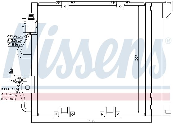 Nissens 94768 Радіатор кондиціонера First Fit