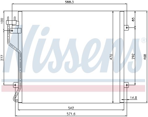 Nissens 94773 Конденсатор, система кондиціонування повітря