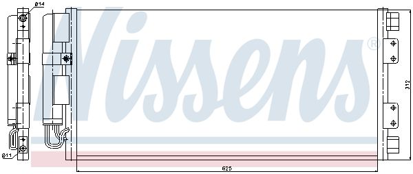 Nissens 94781 Конденсатор, система кондиціонування повітря
