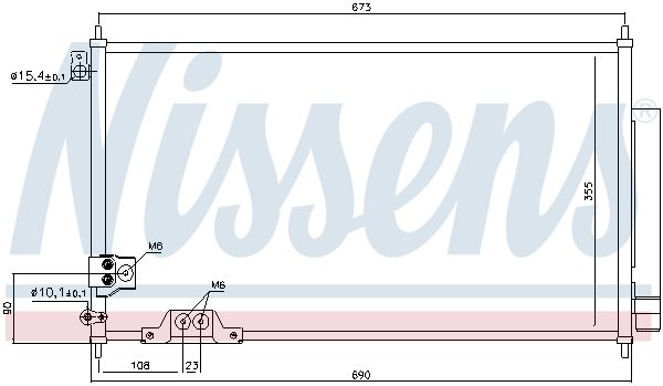Nissens 94788 Конденсатор, система кондиціонування повітря