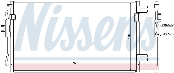 Nissens 94806 Радіатор кондиціонера First Fit