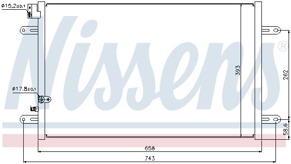 Nissens 94854 Радіатор кондиціонера First Fit