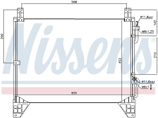 Nissens 94861 Радіатор кондиціонера