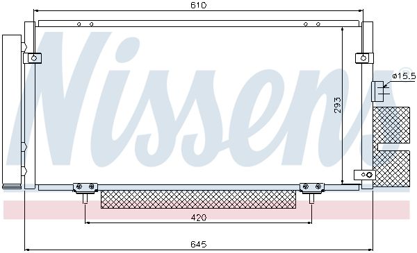 Nissens 94885 Радіатор кондиціонера First Fit