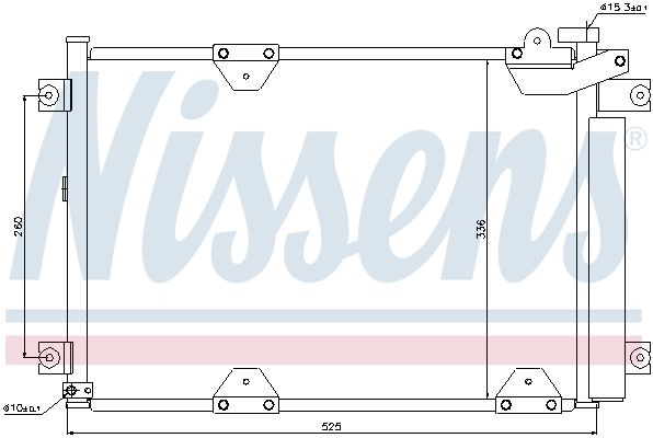 Nissens 94892 Конденсатор, система кондиціонування повітря