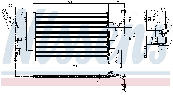 Nissens 94902 Радіатор кондиціонера First Fit