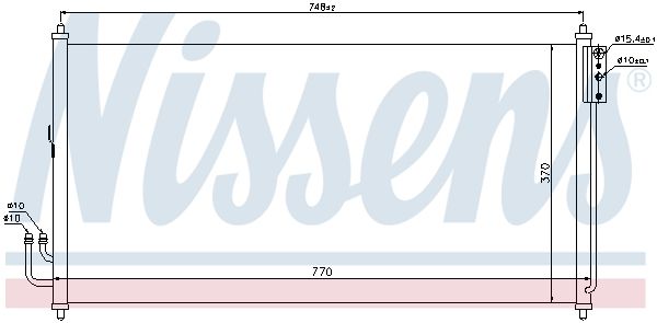 Nissens 94907 Радіатор кондиціонера