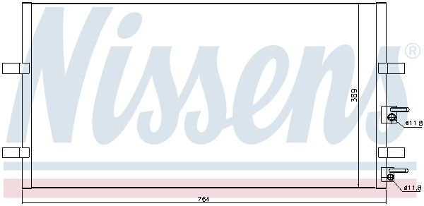 Nissens 94915 Радіатор кондиціонера First Fit