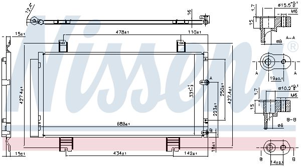 Nissens 94950 Радіатор кондиціонера