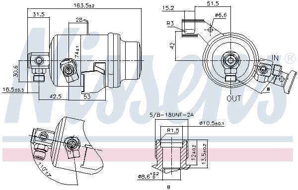 Nissens 95023 Осушувач кондиціонера