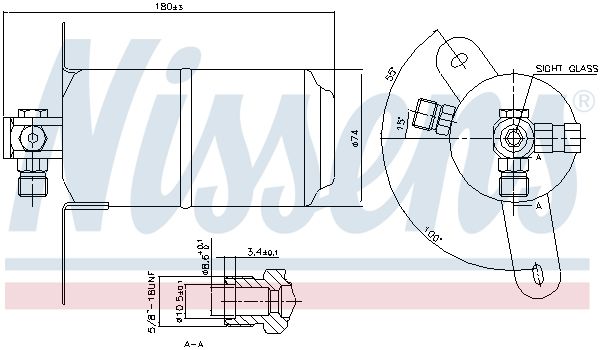 Nissens 95025 Осушувач кондиціонера