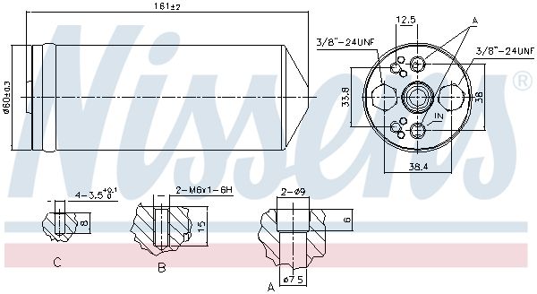 Nissens 95056 Осушувач кондиціонера
