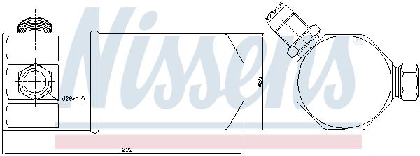 Nissens 95117 Осушувач кондиціонера