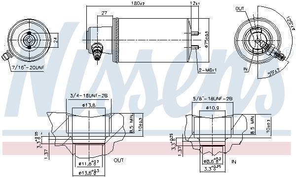 Nissens 95260 Осушувач кондиціонера
