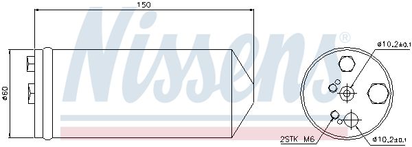 Nissens 95325 Осушувач кондиціонера
