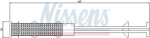 Nissens 95327 Осушувач кондиціонера