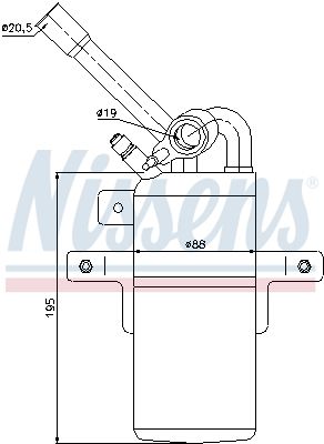 Nissens 95331 Осушувач, система кондиціонування повітря