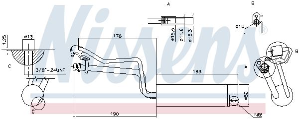 Nissens 95448 Осушувач кондиціонера