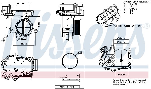 Nissens 955003 Корпус дросельного вузла