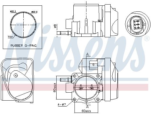 Nissens 955005 Корпус дросельної заслінки First Fit