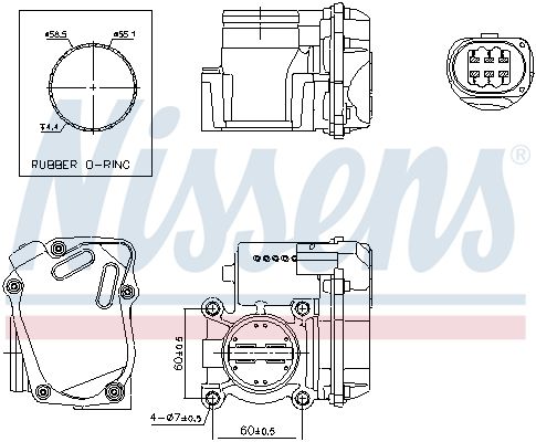 Nissens 955040 Корпус дросельної заслінки First Fit