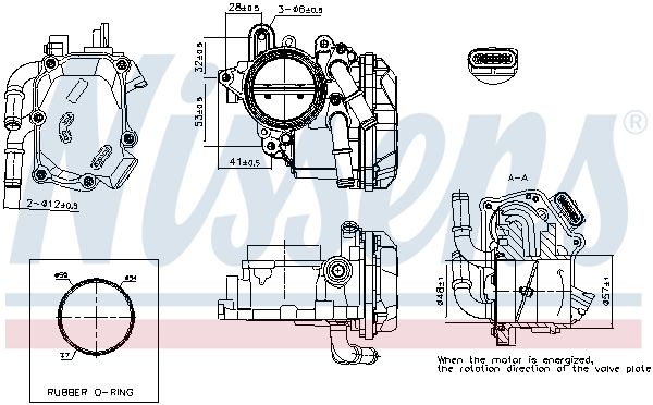 Nissens 955056 Корпус дросельної заслiнки First Fit