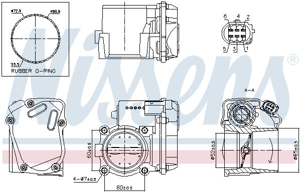 Nissens 955058 Корпус дросельної заслінки First Fit