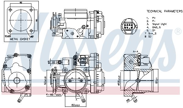 Nissens 955063 Корпус дросельної заслiнки First Fit