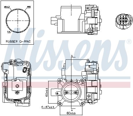 Nissens 955088 Корпус дросельного вузла