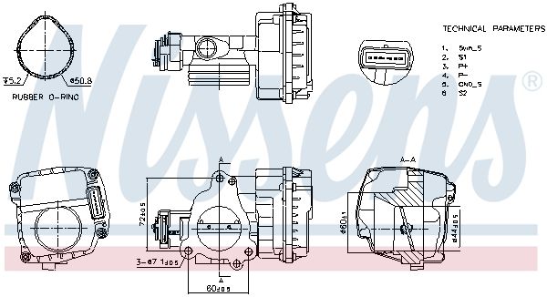 Nissens 955092 Корпус дросельної заслiнки First Fit