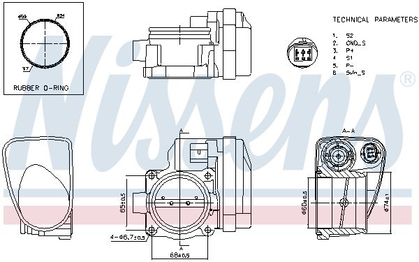 Nissens 955098 Корпус дросельної заслiнки First Fit
