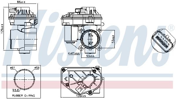 Nissens 955113 Корпус дросельної заслінки First Fit