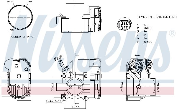 Nissens 955125 Корпус дросельної заслiнки First Fit